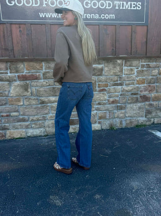 Women's Levi's Super Low Loose in Medium Wash Jean-Women's Denim-Levi's-Lucky J Boots & More, Women's, Men's, & Kids Western Store Located in Carthage, MO