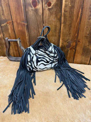 Inaya Zebra Wristlet Bag
