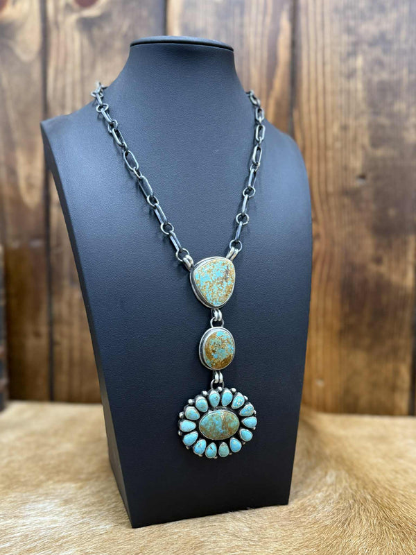 Paloma Necklace-Necklaces-LJ Turquoise-Lucky J Boots & More, Women's, Men's, & Kids Western Store Located in Carthage, MO