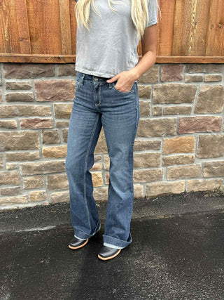 Ariat Womens Perfect Rise Aisha Trouser-Women's Denim-Ariat-Lucky J Boots & More, Women's, Men's, & Kids Western Store Located in Carthage, MO