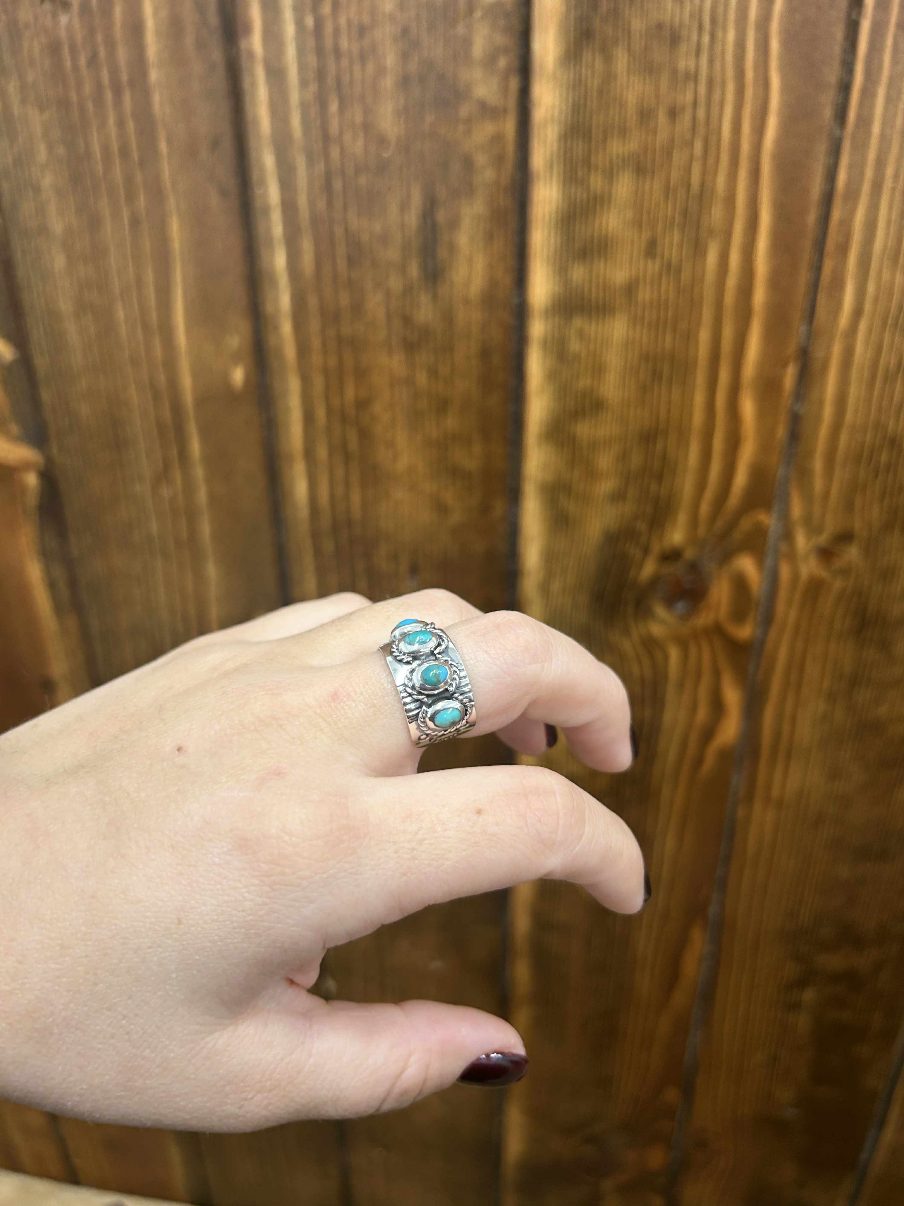 Jade Ring-Rings-LJ Turquoise-Lucky J Boots & More, Women's, Men's, & Kids Western Store Located in Carthage, MO