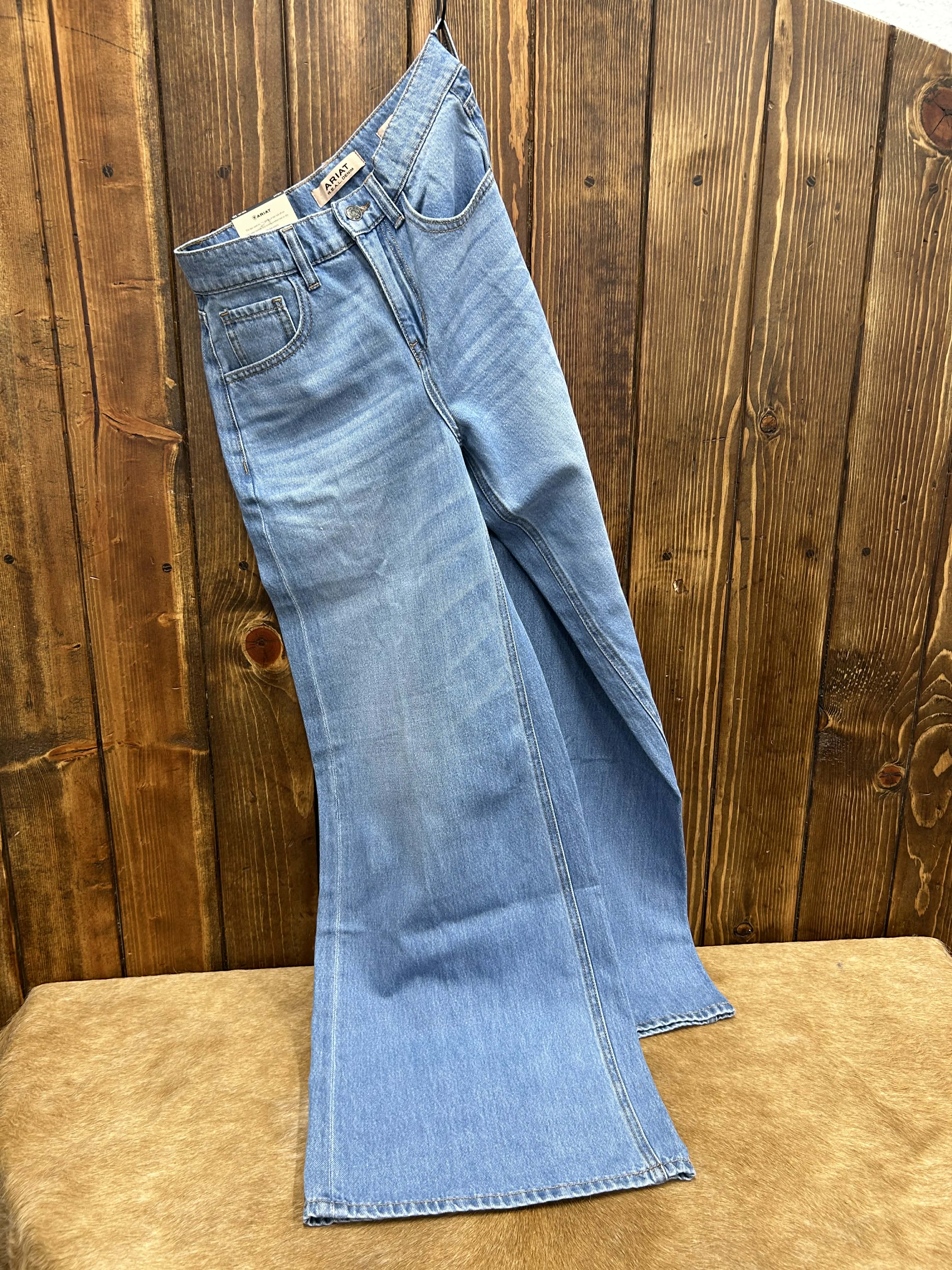 Women's Ariat Ultra High Rise Calamity Comfort Wide Jean-Women's Denim-Ariat-Lucky J Boots & More, Women's, Men's, & Kids Western Store Located in Carthage, MO
