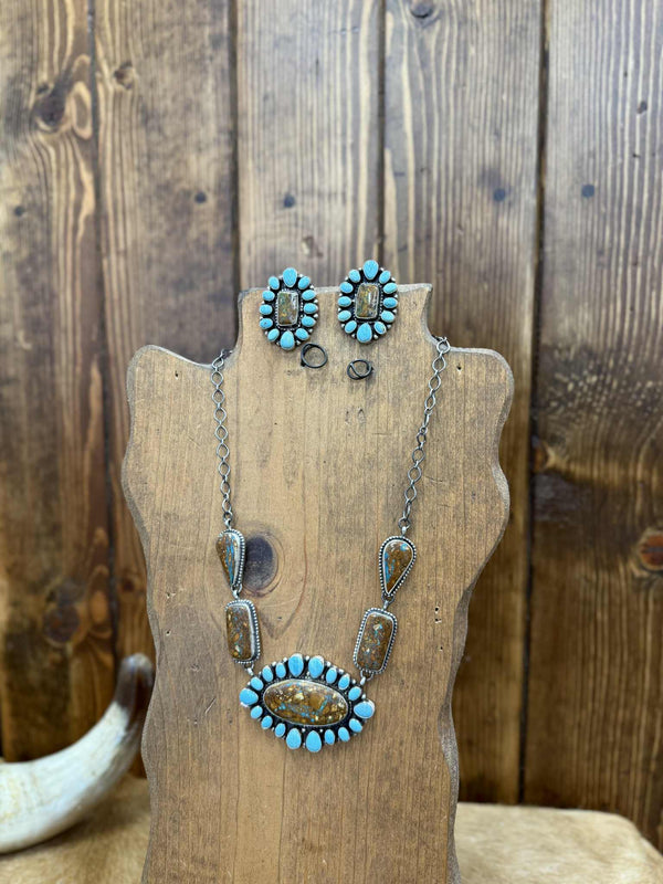Lexington Necklace Set-Necklaces-LJ Turquoise-Lucky J Boots & More, Women's, Men's, & Kids Western Store Located in Carthage, MO
