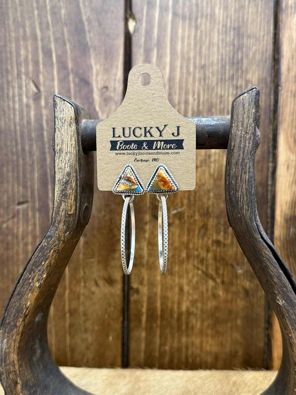 Sherri Earrings-Earrings-LJ Turquoise-Lucky J Boots & More, Women's, Men's, & Kids Western Store Located in Carthage, MO