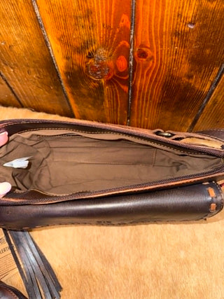 STS Chocolate Bandera Shoulder Bag