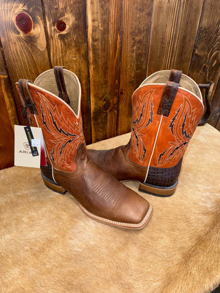 Men's Ariat Arena Rebound Chocolate Cowboy Boot