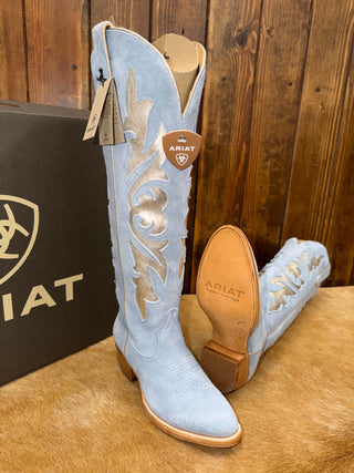 Women's Ariat Clarabelle Baby Blue Suede Boot