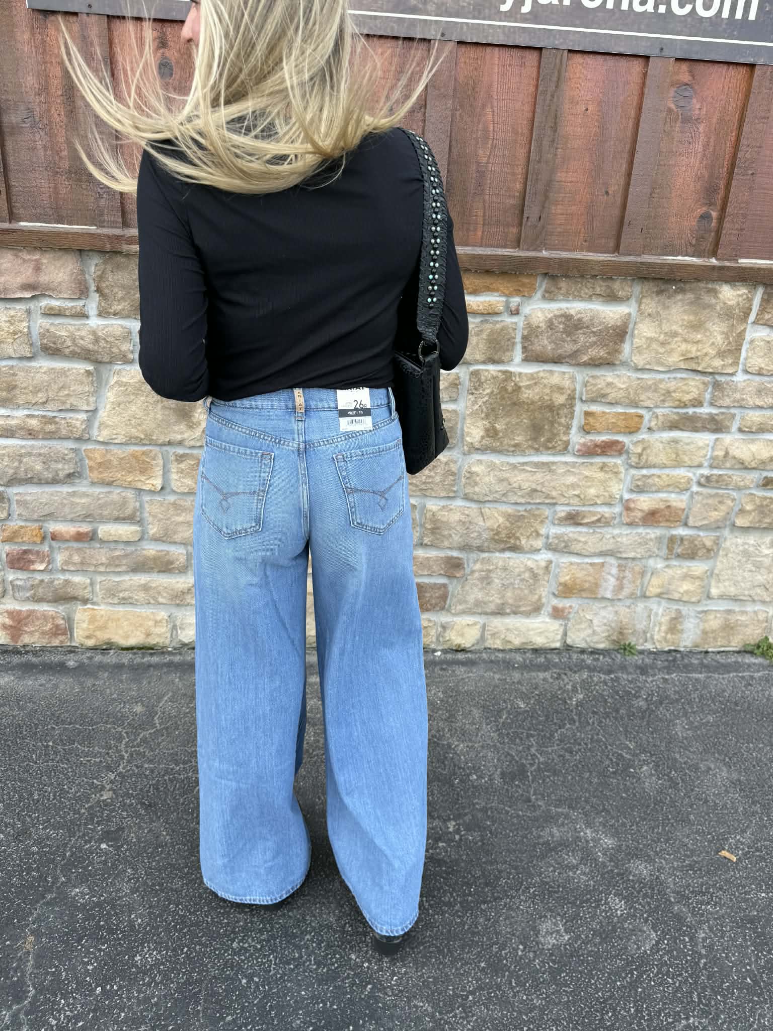 Women's Ariat Ultra High Rise Calamity Comfort Wide Jean-Women's Denim-Ariat-Lucky J Boots & More, Women's, Men's, & Kids Western Store Located in Carthage, MO