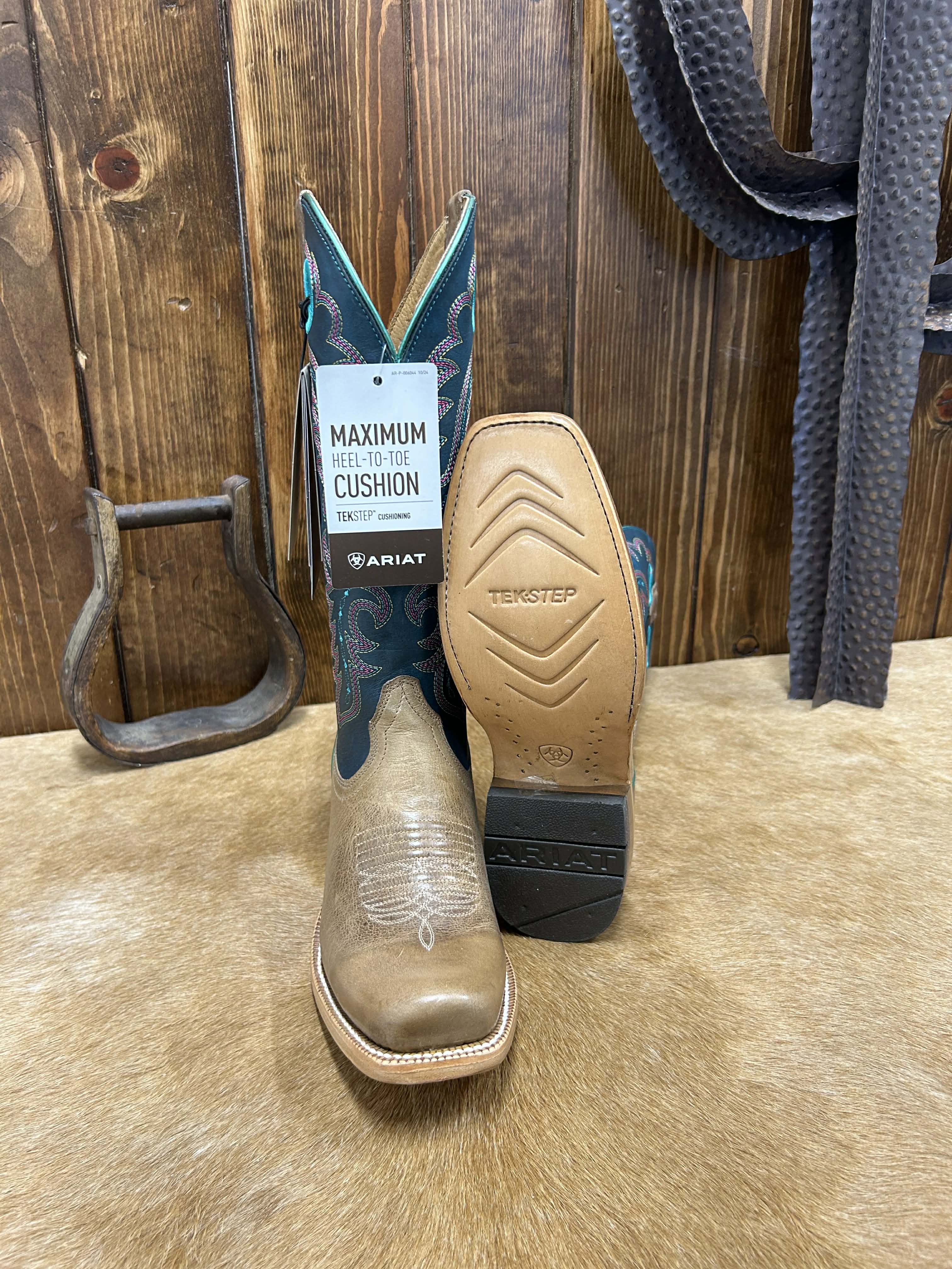 Women's Ariat Futurity Boon Carmalized Tan Boot-Women's Boots-Ariat-Lucky J Boots & More, Women's, Men's, & Kids Western Store Located in Carthage, MO