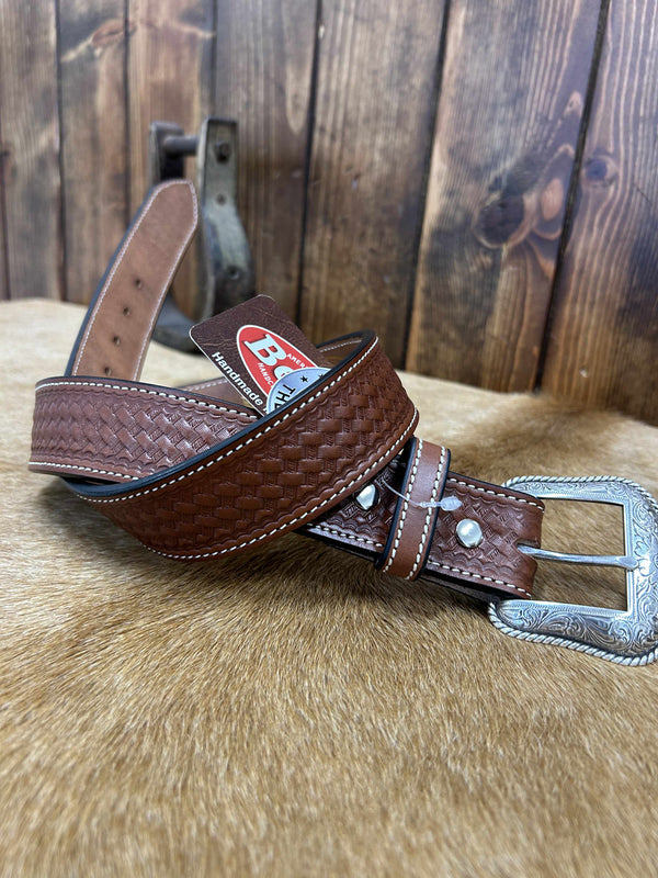 Becca Western Basketweave Belts-Belts-Becca-Lucky J Boots & More, Women's, Men's, & Kids Western Store Located in Carthage, MO