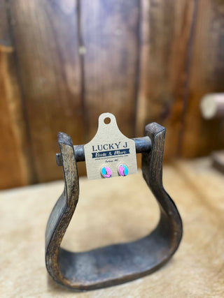 Jenna Earrings-Earrings-LJ Turquoise-Lucky J Boots & More, Women's, Men's, & Kids Western Store Located in Carthage, MO