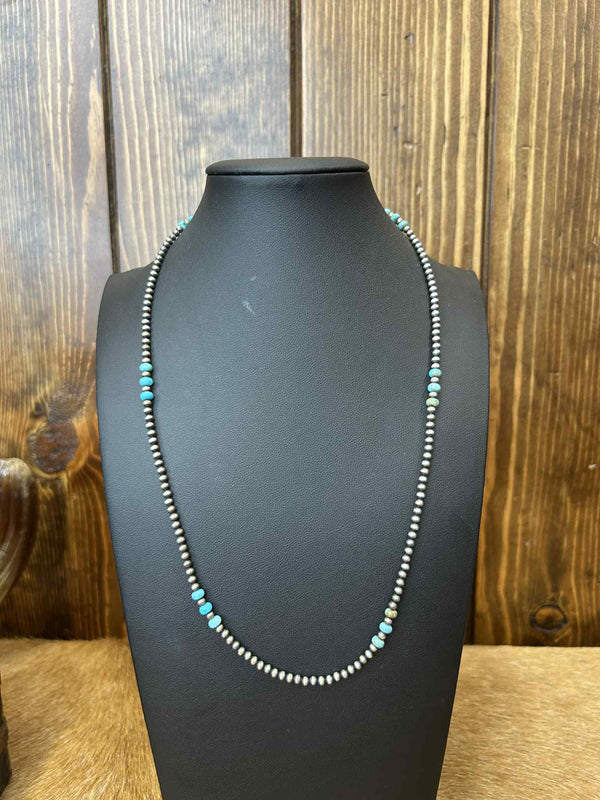 Indigo Necklace-Necklaces-LJ Turquoise-Lucky J Boots & More, Women's, Men's, & Kids Western Store Located in Carthage, MO