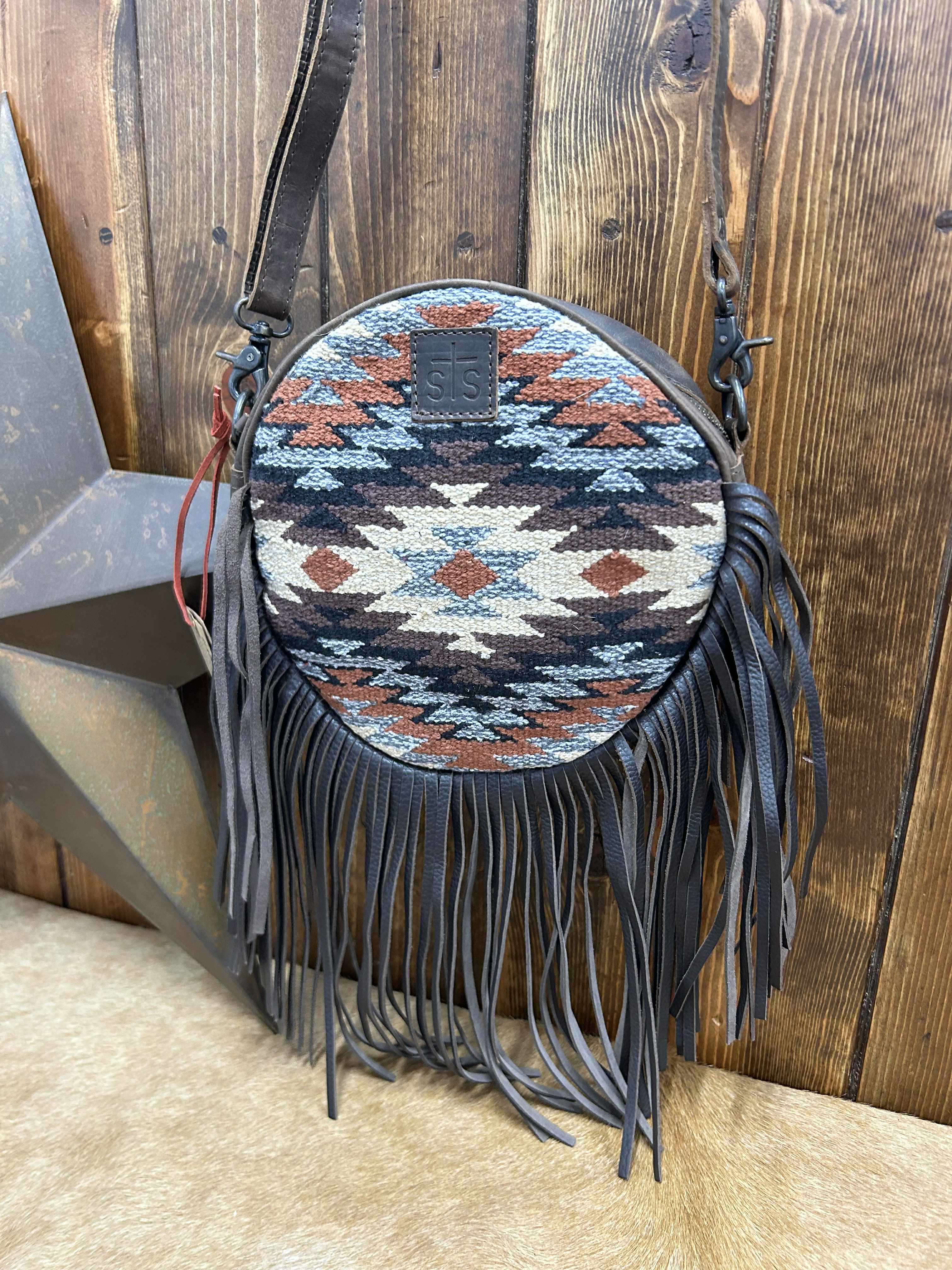 STS Guadalupe Serape Sage Crossbody-Crossbody bag-Carrol STS Ranchwear-Lucky J Boots & More, Women's, Men's, & Kids Western Store Located in Carthage, MO