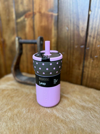 BruMate, Mocha Dot, insulated tumbler, leakproof mug, coffee travel mug, Era Flip, BruMate collection, gift ideas for her, reusable water bottle, Muv mug, Leap tumbler.