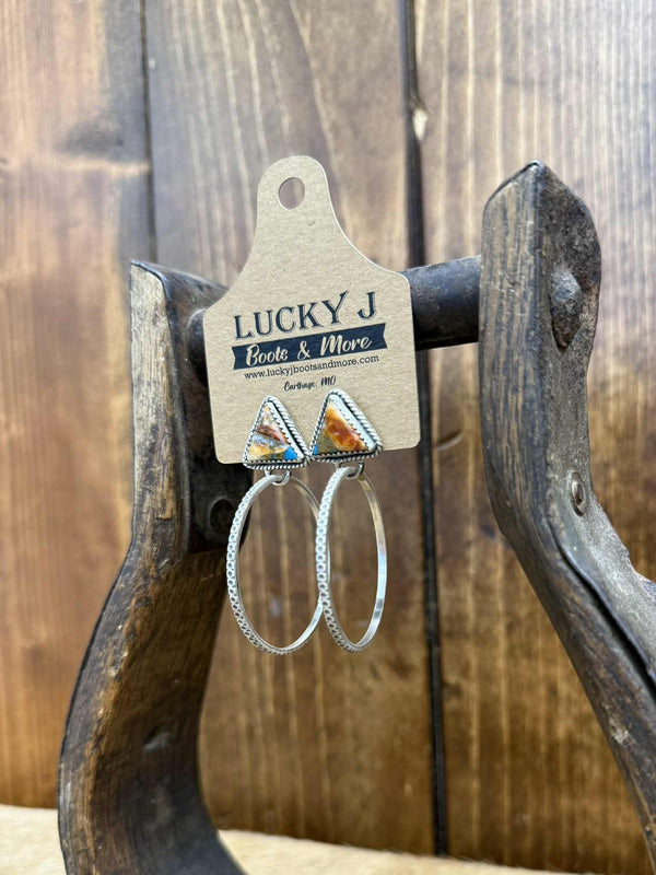 Sherri Earrings-Earrings-LJ Turquoise-Lucky J Boots & More, Women's, Men's, & Kids Western Store Located in Carthage, MO