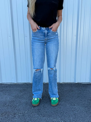 Women's Flying Monkey Lucia High Rise Slim Wide Leg Jean