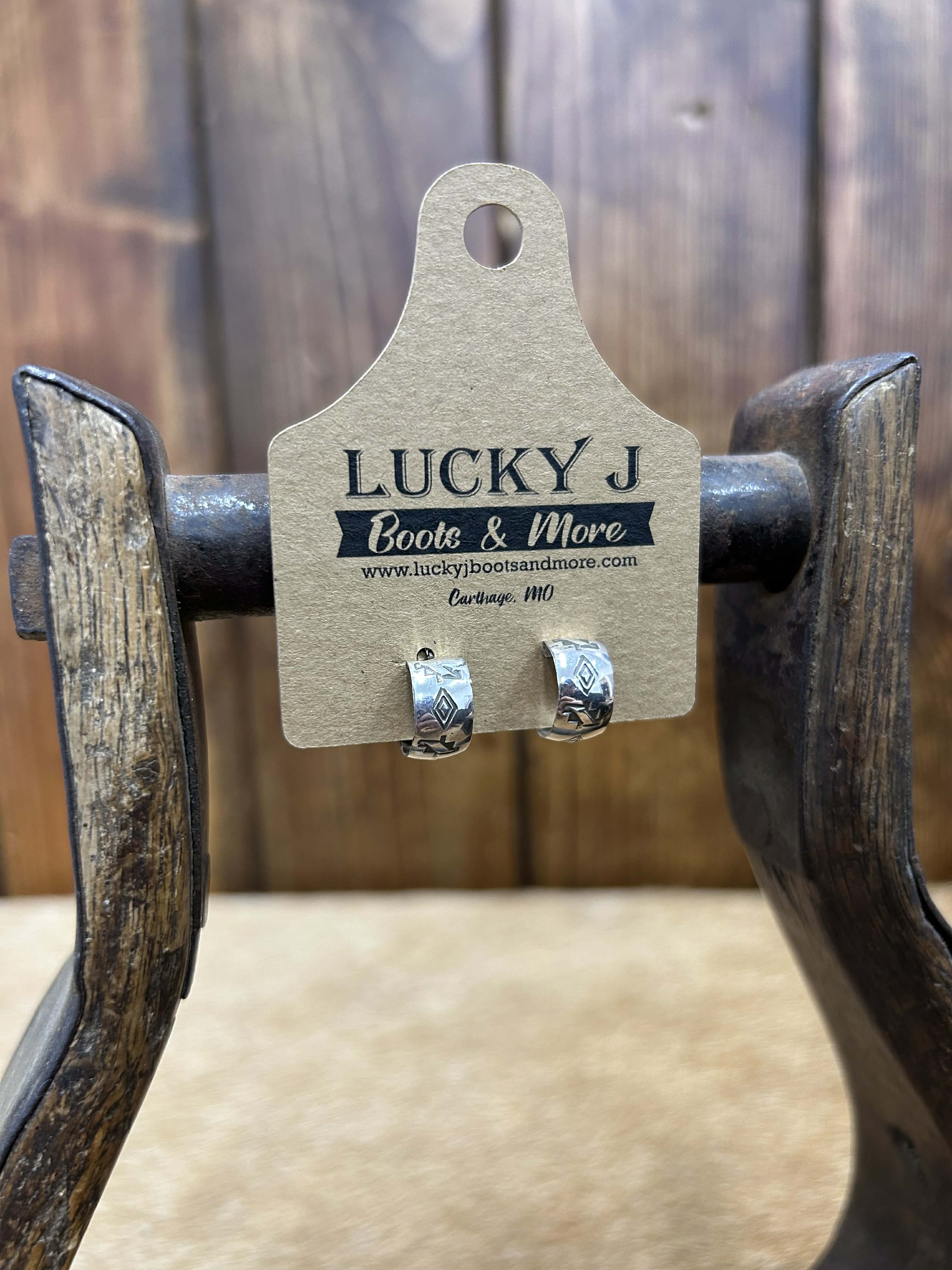 Pason Earrings-Earrings-LJ Turquoise-Lucky J Boots & More, Women's, Men's, & Kids Western Store Located in Carthage, MO