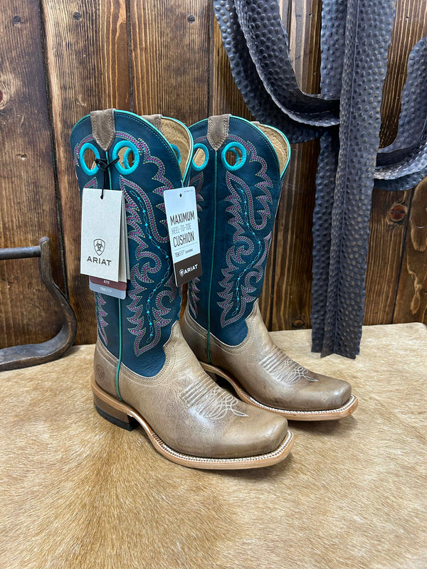 Women's Ariat Futurity Boon Carmalized Tan Boot-Women's Boots-Ariat-Lucky J Boots & More, Women's, Men's, & Kids Western Store Located in Carthage, MO