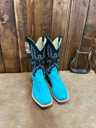 Men's Fenoglio Turquoise Roughout Boot-Men's Boots-Fenoglio Boots-Lucky J Boots & More, Women's, Men's, & Kids Western Store Located in Carthage, MO
