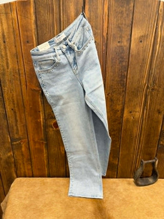 Vervet denim, June jeans, high rise wide leg, studded jeans, comfort stretch denim, slim wide leg, women's ankle jeans, boutique denim, light wash jeans.