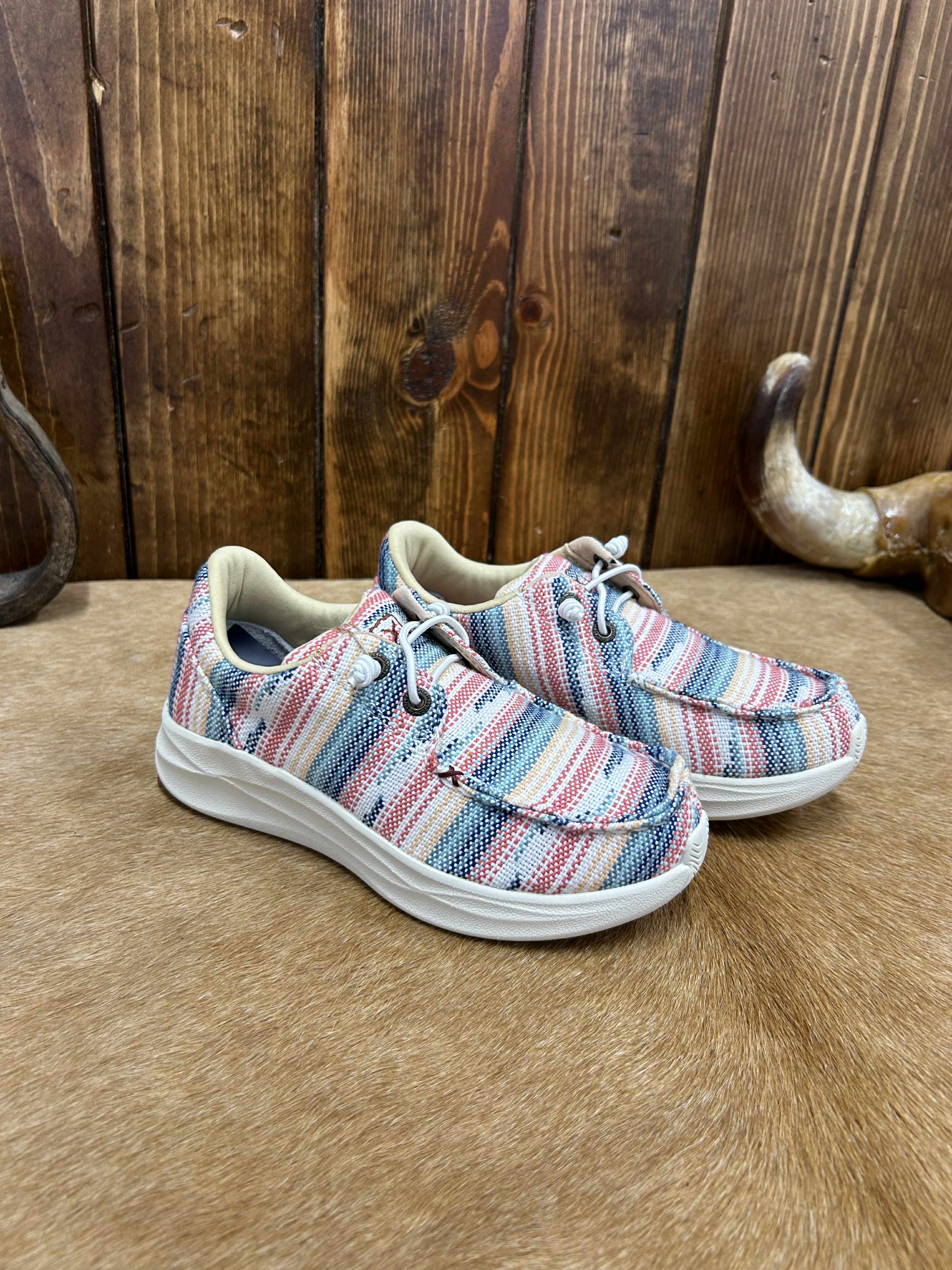 Kid's Twisted X Feather X Serape Shoes-Kids Casual Shoes-Twisted X Boots-Lucky J Boots & More, Women's, Men's, & Kids Western Store Located in Carthage, MO