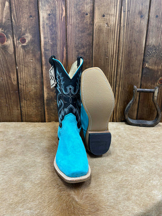 Men's Fenoglio Turquoise Roughout Boot-Men's Boots-Fenoglio Boots-Lucky J Boots & More, Women's, Men's, & Kids Western Store Located in Carthage, MO