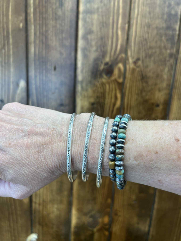 Jordyn Cuff-Bracelets-LJ Turquoise-Lucky J Boots & More, Women's, Men's, & Kids Western Store Located in Carthage, MO