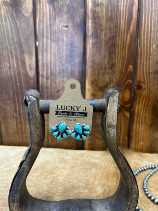 Piper Earrings-Earrings-LJ Turquoise-Lucky J Boots & More, Women's, Men's, & Kids Western Store Located in Carthage, MO