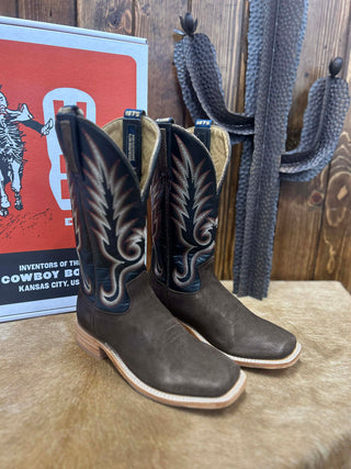 Men's Hyer Kincaid Chestnut Napped Roughout Boot-Men's Boots-HYER Boots-Lucky J Boots & More, Women's, Men's, & Kids Western Store Located in Carthage, MO