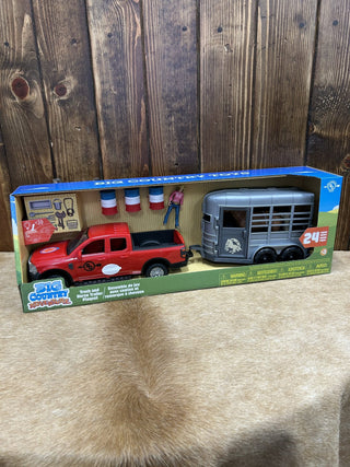 24-Piece Truck & Horse Trailer Playset-Toys-Big Country Toys-Lucky J Boots & More, Women's, Men's, & Kids Western Store Located in Carthage, MO