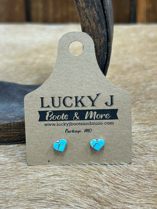 Mila Earrings-Earrings-LJ Turquoise-Lucky J Boots & More, Women's, Men's, & Kids Western Store Located in Carthage, MO