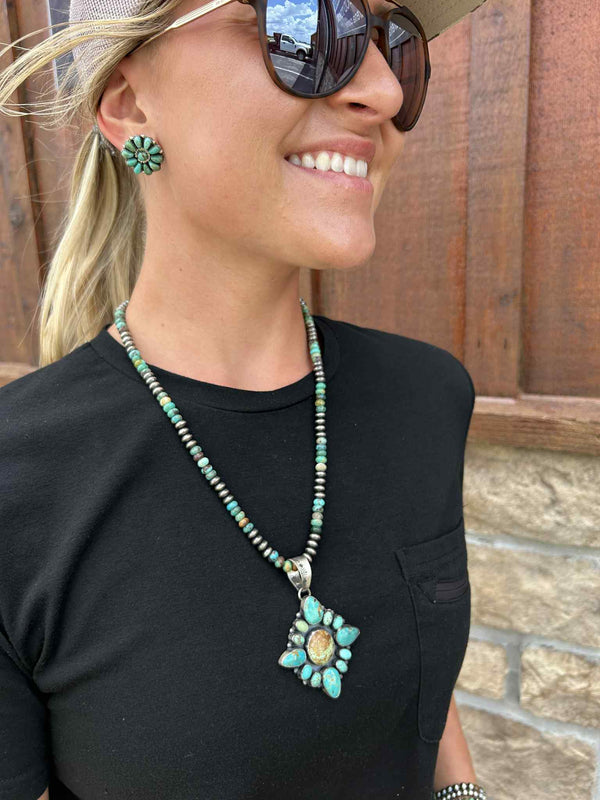 Noah Necklace-Necklaces-LJ Turquoise-Lucky J Boots & More, Women's, Men's, & Kids Western Store Located in Carthage, MO