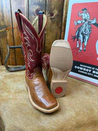 Women's Hyer Salina Glossy Tan Cowhide Boot
