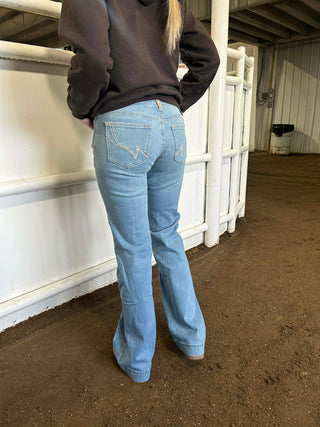 Women's Ariat Giovana Slim Leg Trouser Jean-Women's Denim-Ariat-Lucky J Boots & More, Women's, Men's, & Kids Western Store Located in Carthage, MO