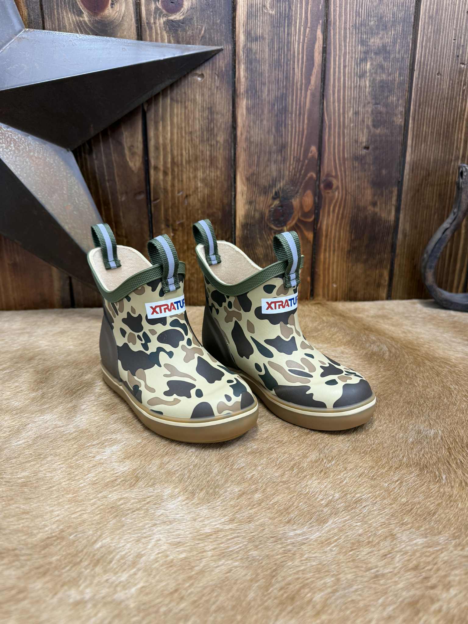 Kid's Xtratuf Ankle Deck Boots-Kid's Rain Boots-XTRATUF-Lucky J Boots & More, Women's, Men's, & Kids Western Store Located in Carthage, MO