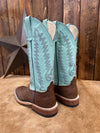 Women's Anderson Bean Chocolate Shrunken Shoulder Boot-Women's Boots-Anderson Bean-Lucky J Boots & More, Women's, Men's, & Kids Western Store Located in Carthage, MO