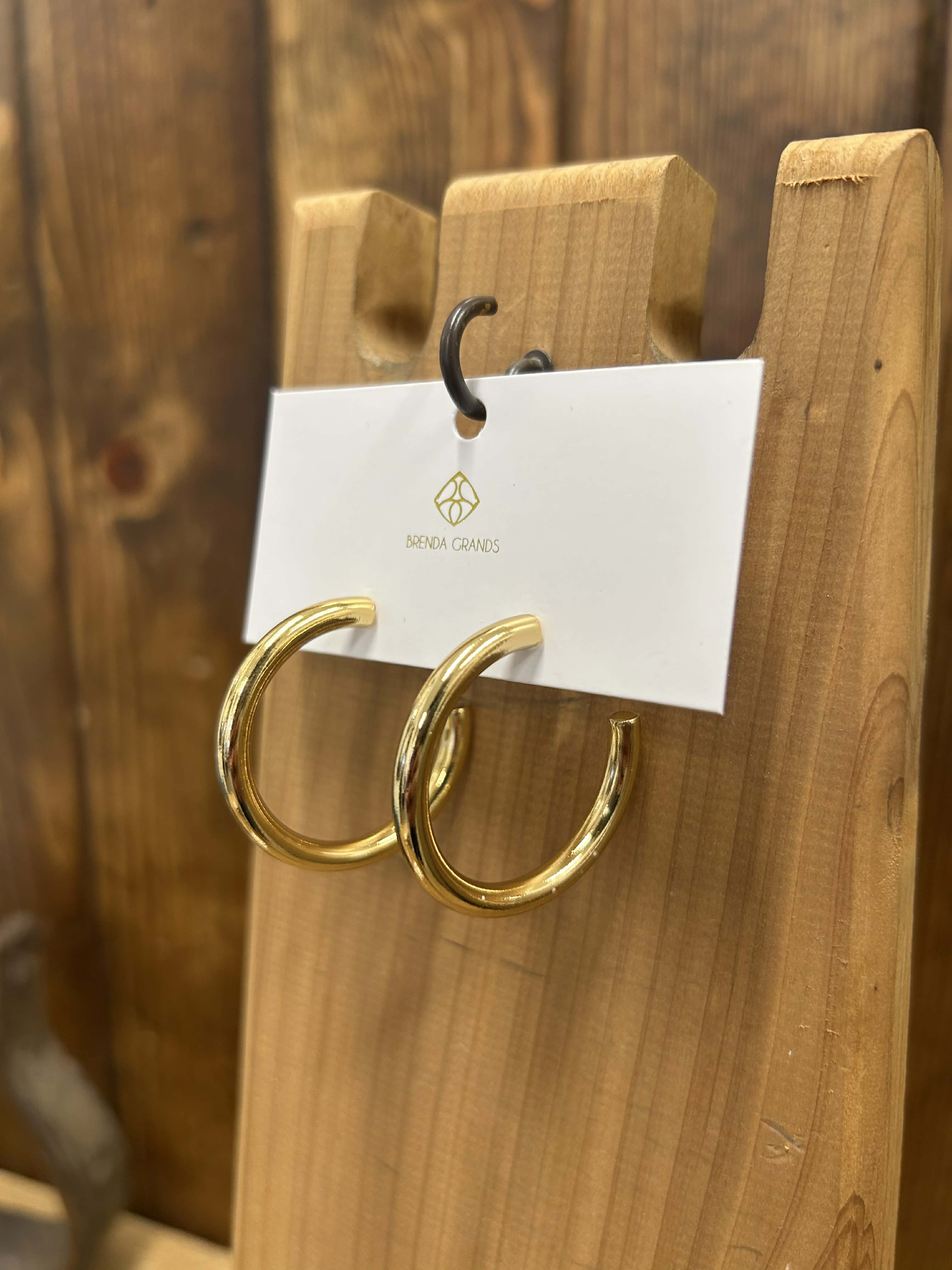 Gold Waterproof Earrings-Earrings-LJ Fashion Jewelry-Lucky J Boots & More, Women's, Men's, & Kids Western Store Located in Carthage, MO