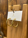 Gold Waterproof Earrings-Earrings-LJ Fashion Jewelry-Lucky J Boots & More, Women's, Men's, & Kids Western Store Located in Carthage, MO