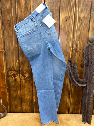 Women's Flying Monkey Gianna High Rise Slim Straight Jean-Women's Denim-Flying Monkey-Lucky J Boots & More, Women's, Men's, & Kids Western Store Located in Carthage, MO