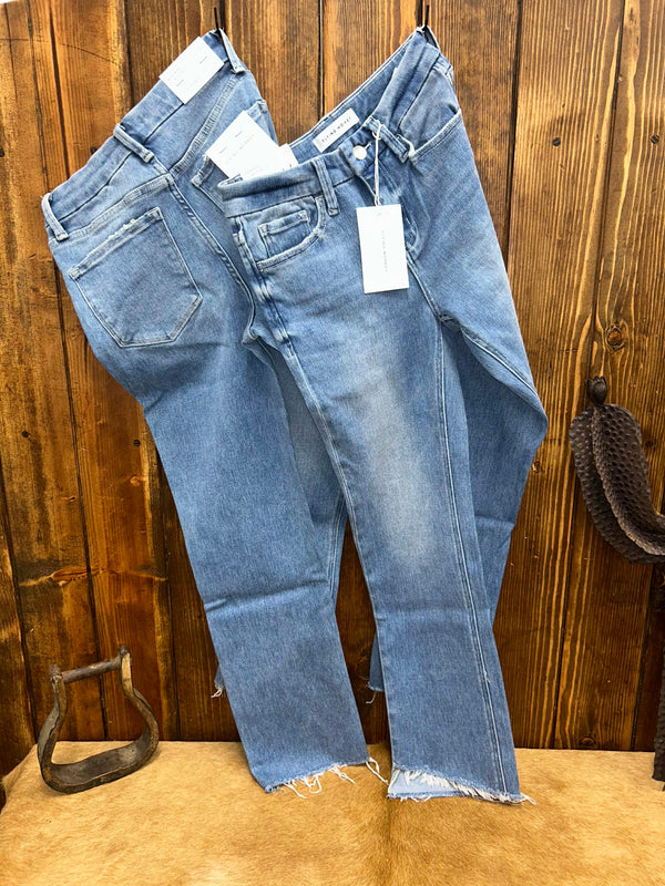 Women's Flying Monkey Gianna High Rise Slim Straight Jean-Women's Denim-Flying Monkey-Lucky J Boots & More, Women's, Men's, & Kids Western Store Located in Carthage, MO