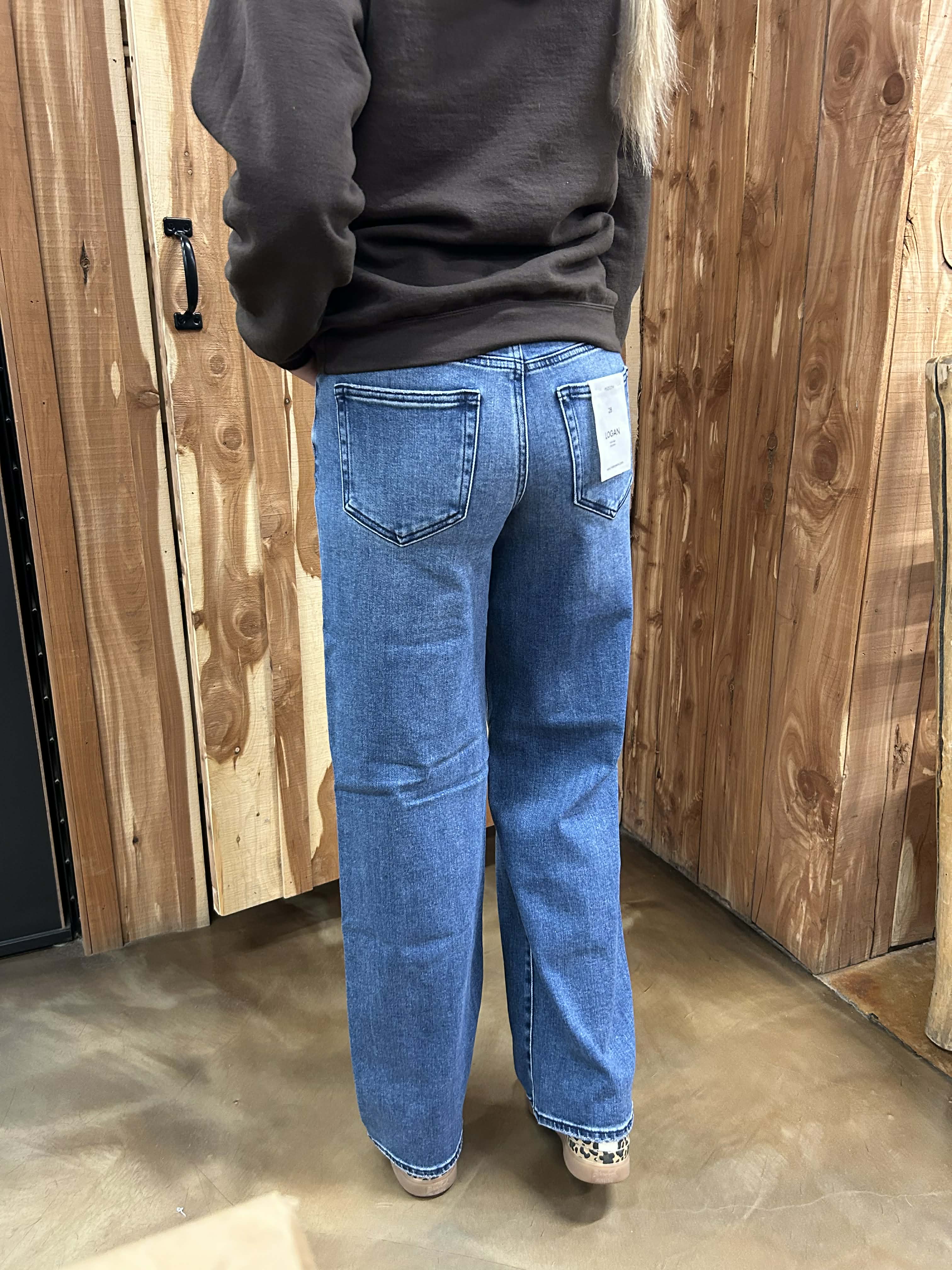 Women's Hidden Charlie Mid Rise Basic Dad Jean-Women's Denim-HIDDEN-Lucky J Boots & More, Women's, Men's, & Kids Western Store Located in Carthage, MO