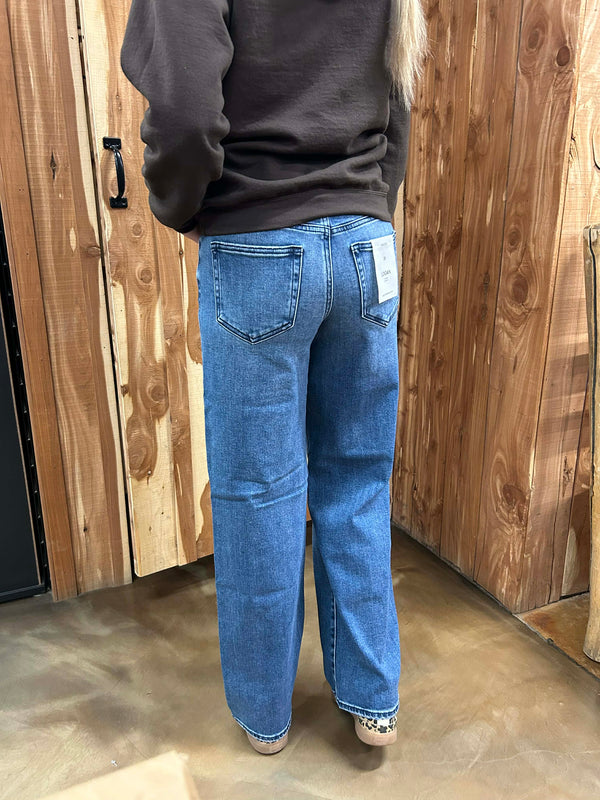 Women's Hidden Charlie Mid Rise Basic Dad Jean-Women's Denim-HIDDEN-Lucky J Boots & More, Women's, Men's, & Kids Western Store Located in Carthage, MO