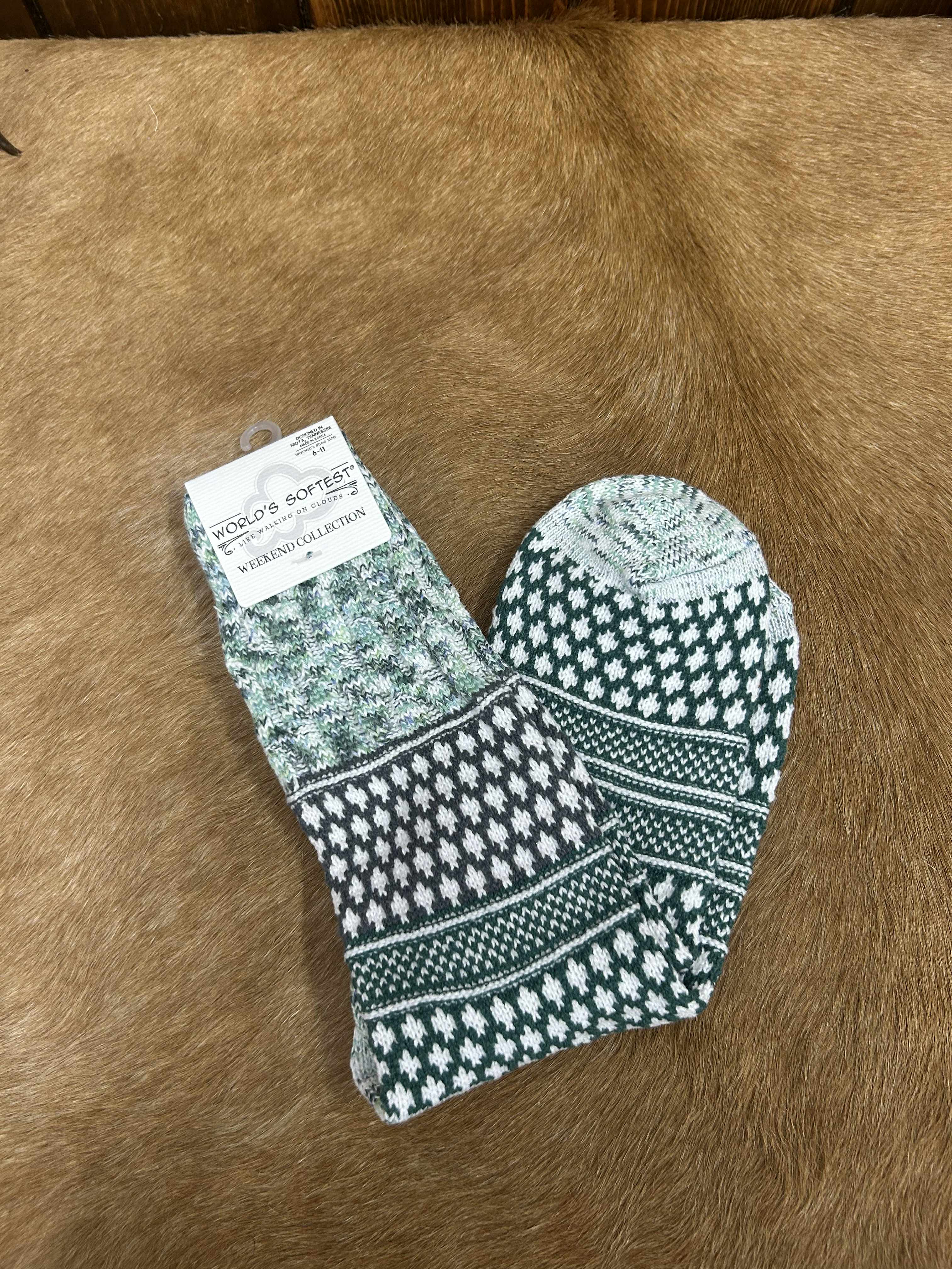 Gallery Textured Crew Socks-Socks-World's Softest Socks-Lucky J Boots & More, Women's, Men's, & Kids Western Store Located in Carthage, MO