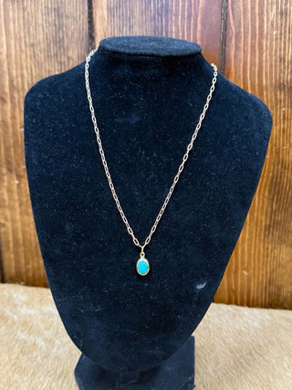 Turquoise & Brass Necklaces