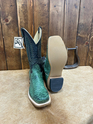 Men's Fenoglio Olive Suede Elephant Boot-Men's Boots-Fenoglio Boots-Lucky J Boots & More, Women's, Men's, & Kids Western Store Located in Carthage, MO