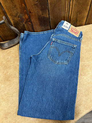 Women's Levi's Super Low Loose in Medium Wash Jean-Women's Denim-Levi's-Lucky J Boots & More, Women's, Men's, & Kids Western Store Located in Carthage, MO
