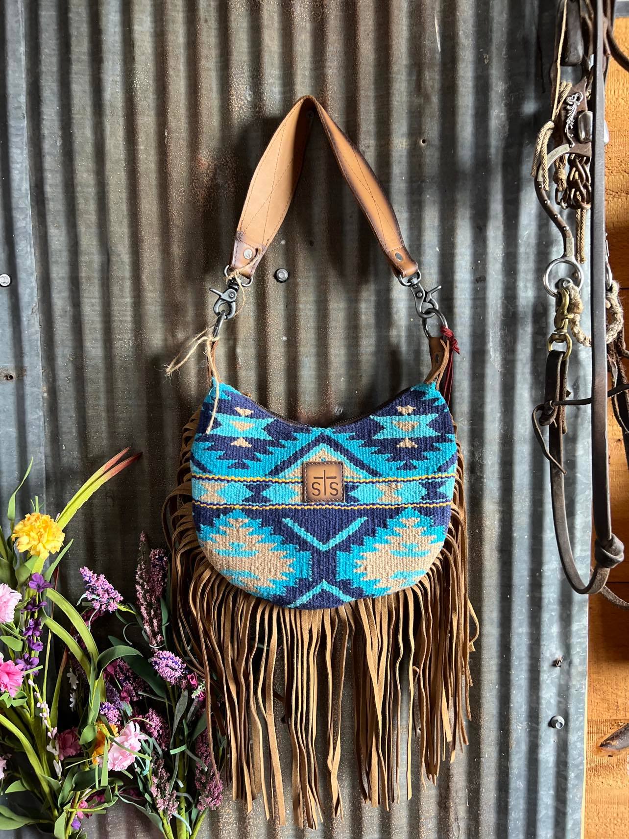 Sts Mojave Sky Nellie Fringe Bag-Handbags-Carrol STS Ranchwear-Lucky J Boots & More, Women's, Men's, & Kids Western Store Located in Carthage, MO