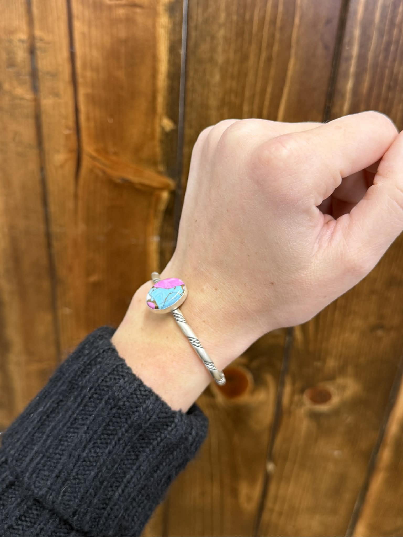 Lyla Cuff-Bracelets-LJ Turquoise-Lucky J Boots & More, Women's, Men's, & Kids Western Store Located in Carthage, MO