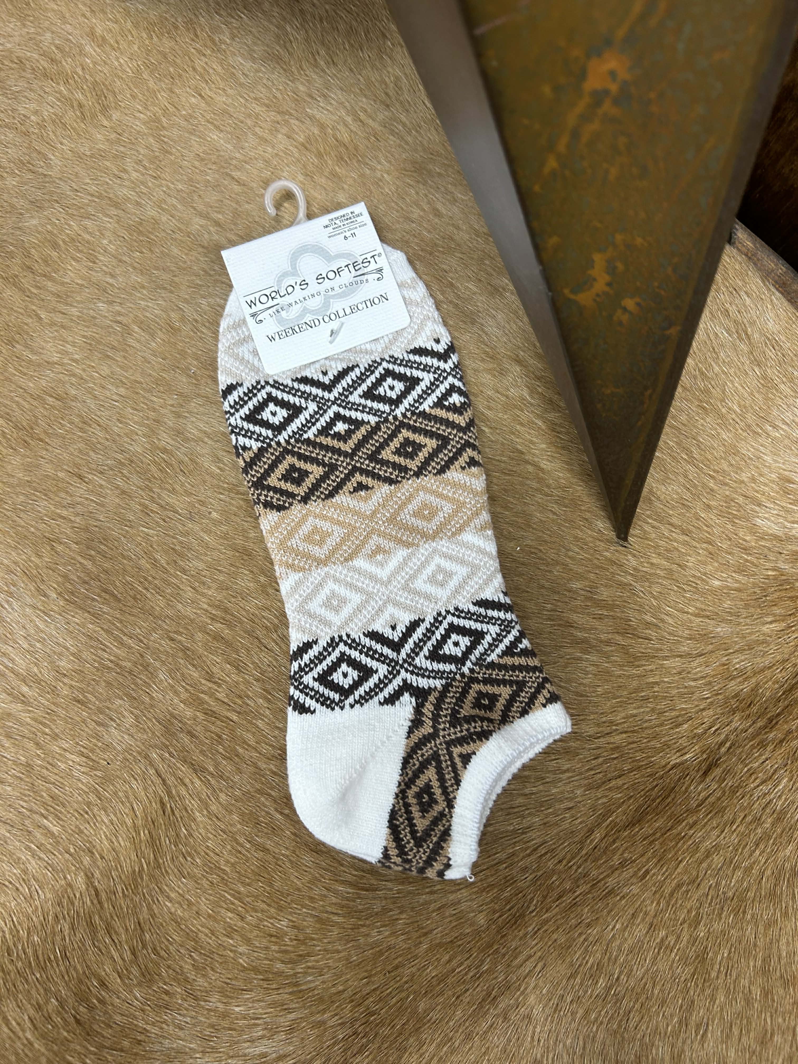 Weekend Collection Ankle Socks WSGEMLOW-Socks-World's Softest Socks-Lucky J Boots & More, Women's, Men's, & Kids Western Store Located in Carthage, MO