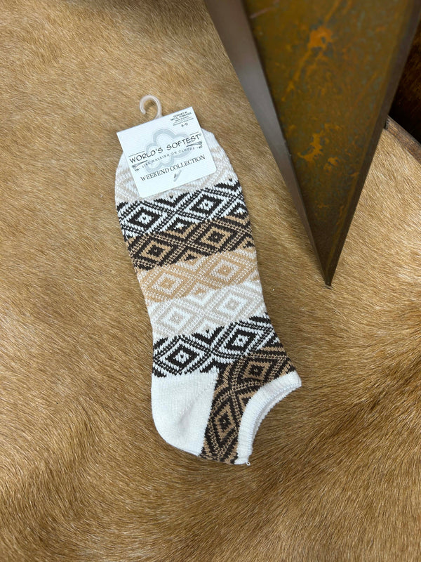 Weekend Collection Ankle Socks WSGEMLOW-Socks-World's Softest Socks-Lucky J Boots & More, Women's, Men's, & Kids Western Store Located in Carthage, MO